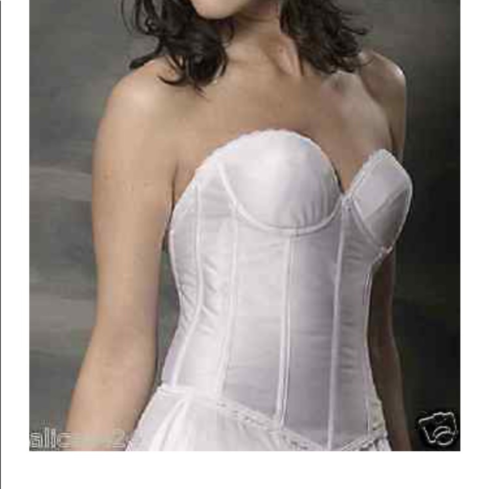 Empire Intimates Bridal Satin Drop Waist Bustier